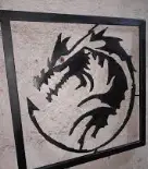 silueta de dragón v2