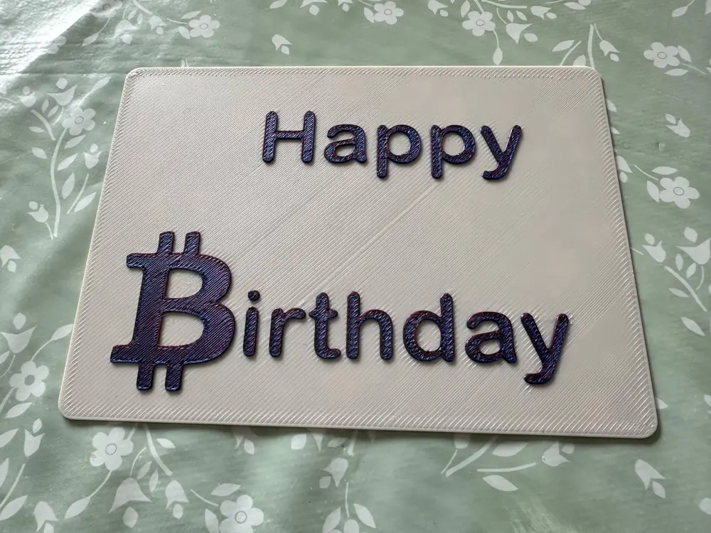 Happy Birtday Bitcoin Card