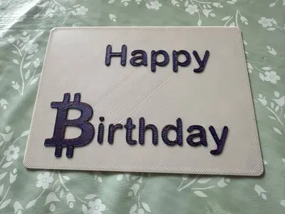 Happy Birtday Bitcoin Card