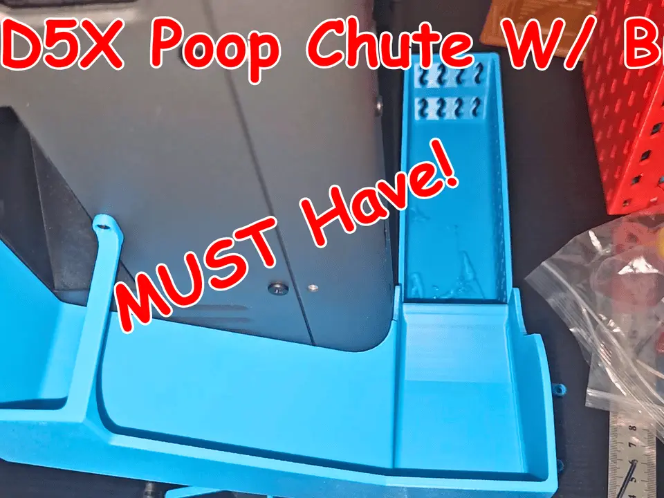 Flashforge AD5X Poop Chute Slide With Bin