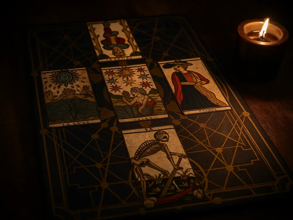 Divinatory tarot board