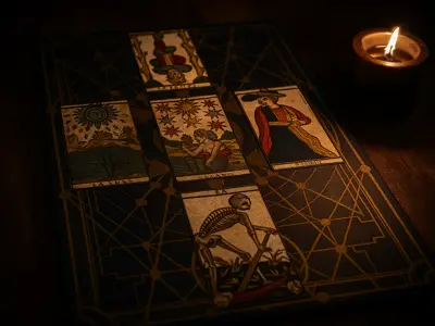 Divinatory tarot board