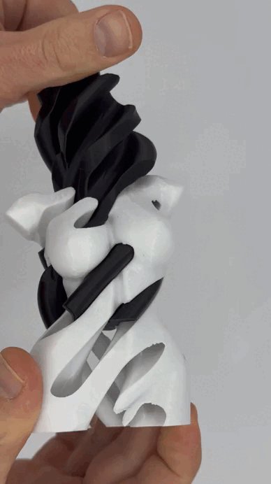 Venus Woman Body Sculpture Passtrough Fidget