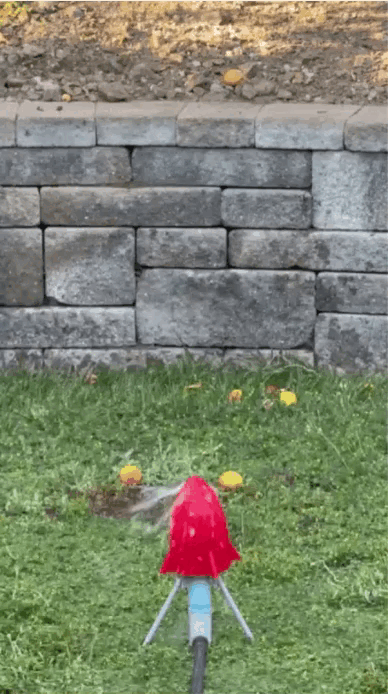 Sprinkler rocket