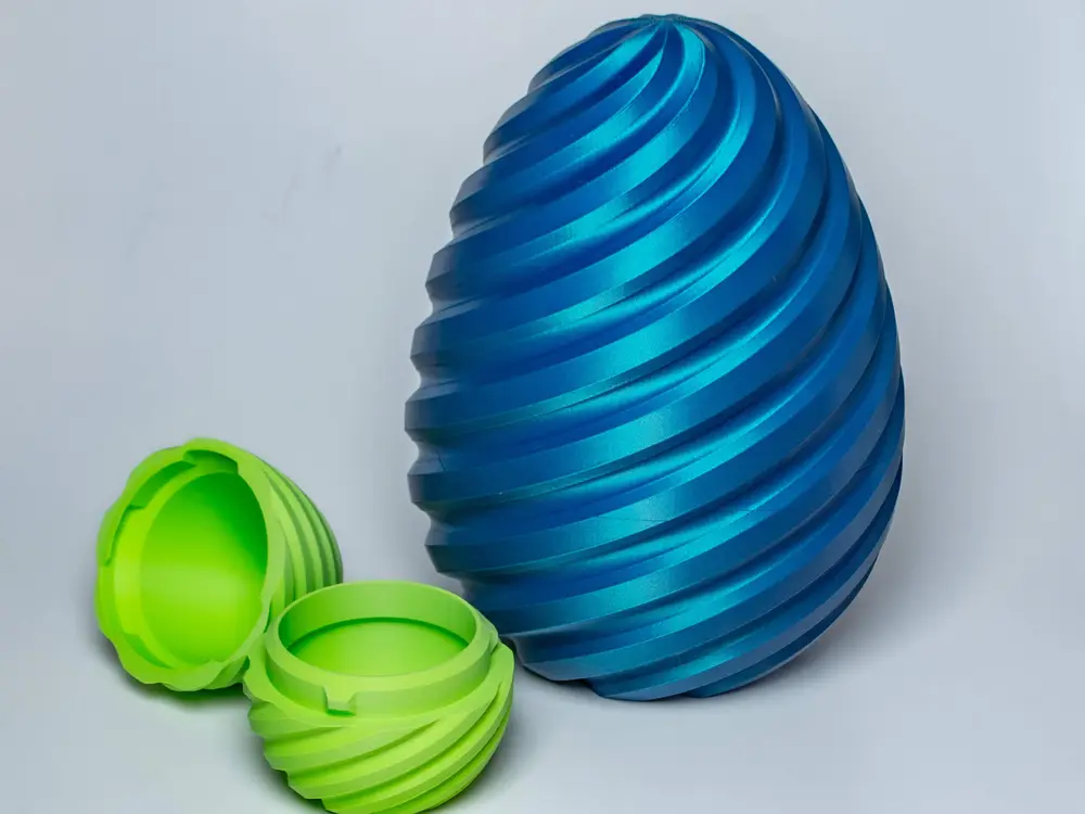 Spiral Egg - Snap closed