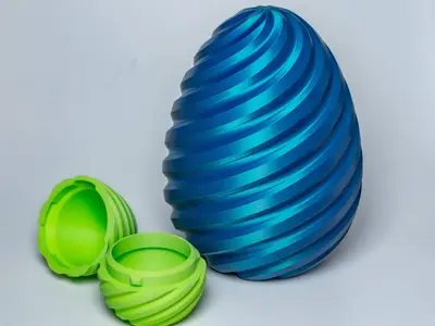 Spiral Egg - Snap closed