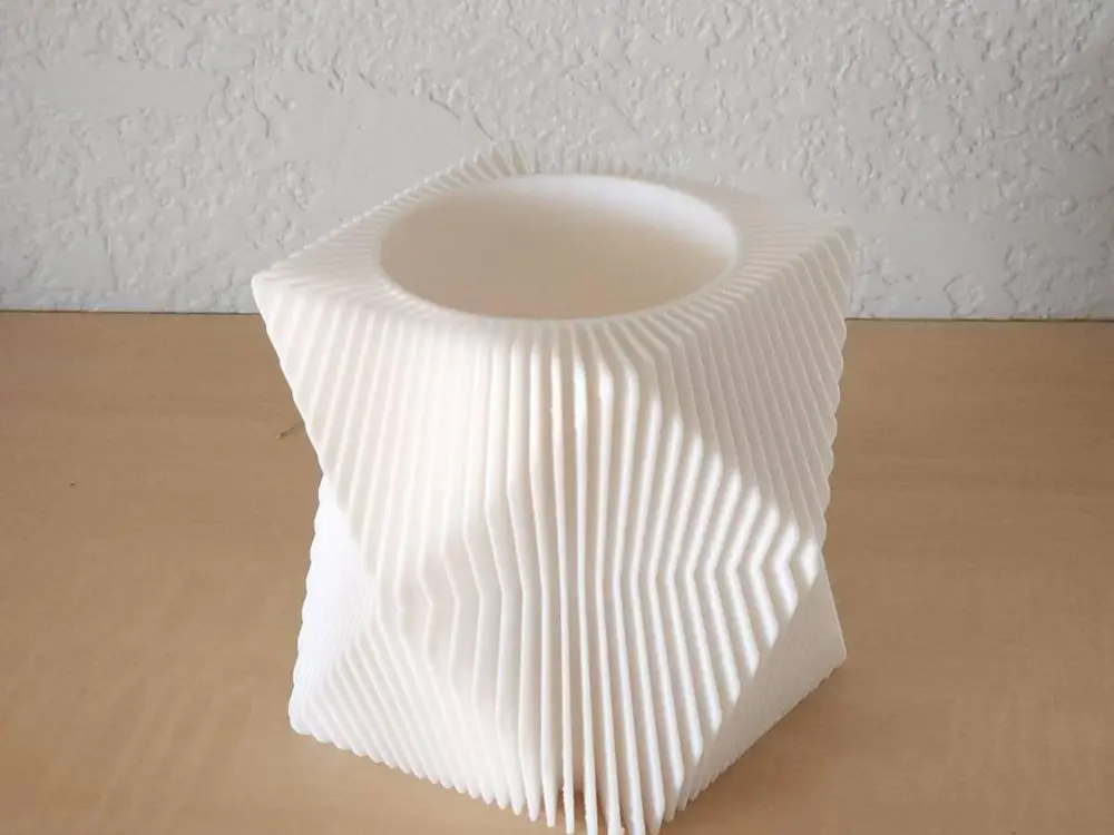 Striped Low Poly Planter