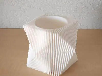 Striped Low Poly Planter