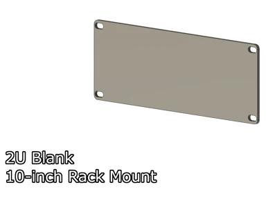 10-inch 2U Rack Mount Blanks