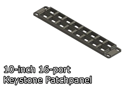 10-inch Keystone Patchpanel x16 ports