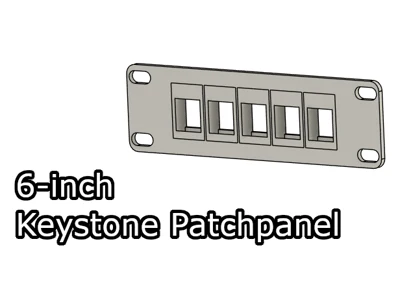 6-inch keystone patchpanel