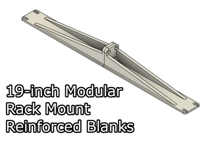 19-inch Reinforced Modular Rack Mount Blanks