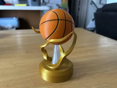 Basketball Swirl Trophy