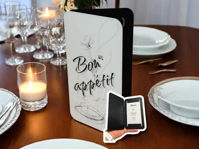 Menu card for festivities bon appétit