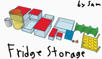 complete fridge storage set