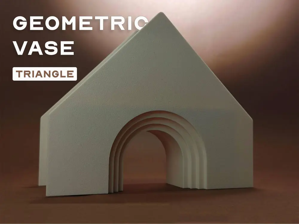 Geometric Nordic Vase - Triangle