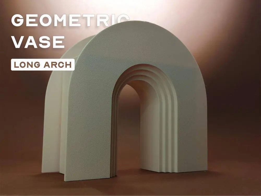 Geometric Nordic Vase - Long Arch