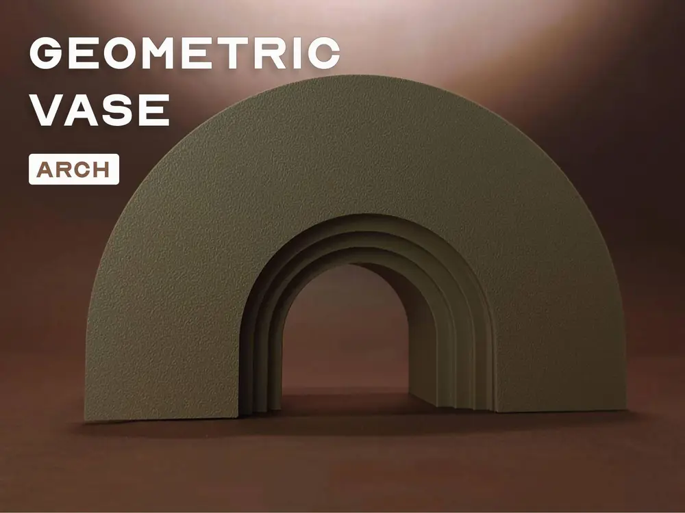 Geometric Nordic Vase - Arch