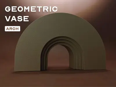 Geometric Nordic Vase - Arch