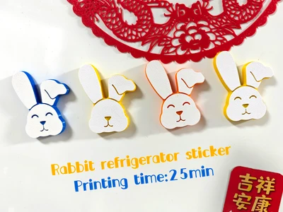 Cute Rabbit Fridge Magnets-可爱兔子冰箱贴