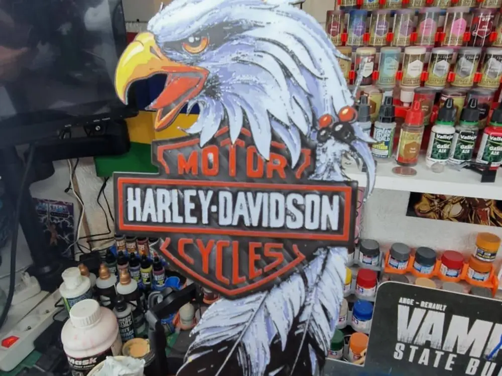 Harley Davidson Hueforge - Eagle Logo