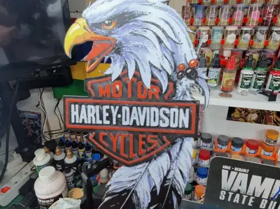 Harley Davidson Hueforge - Eagle Logo