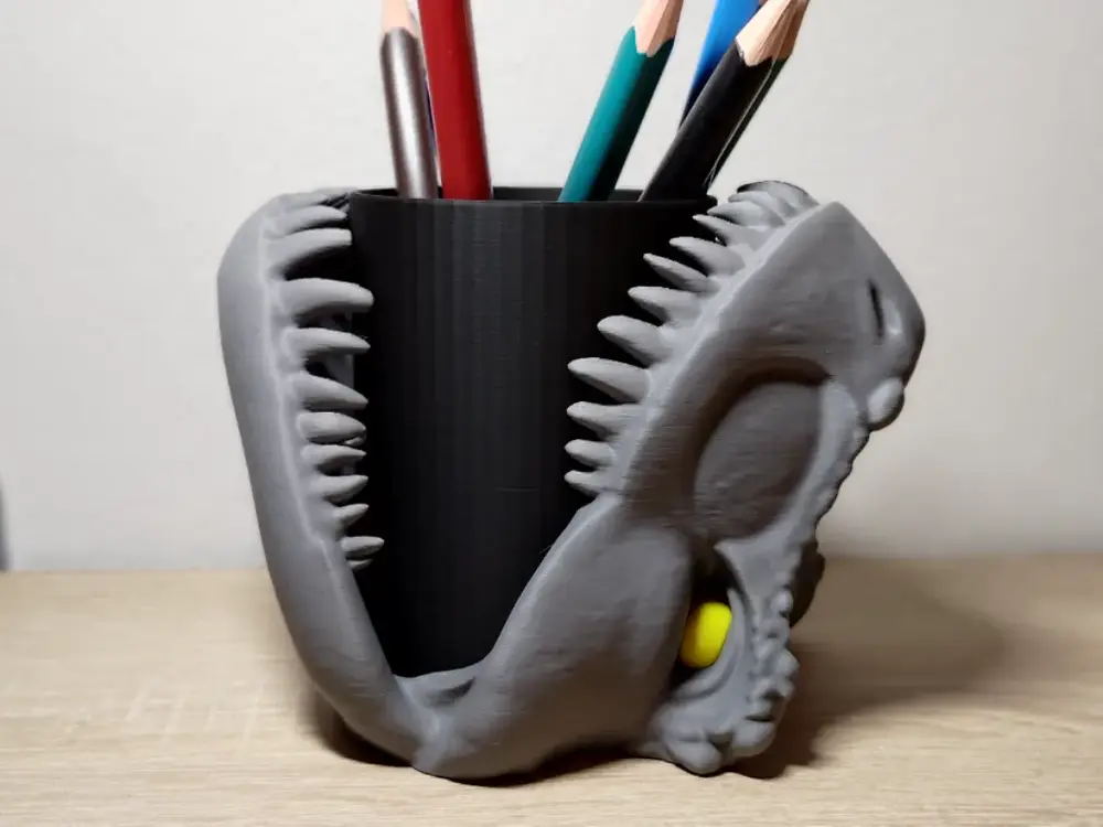 T-rex pencil holder