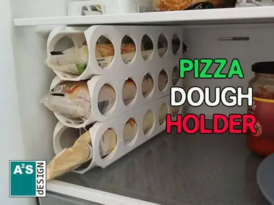 Pizza dough holder