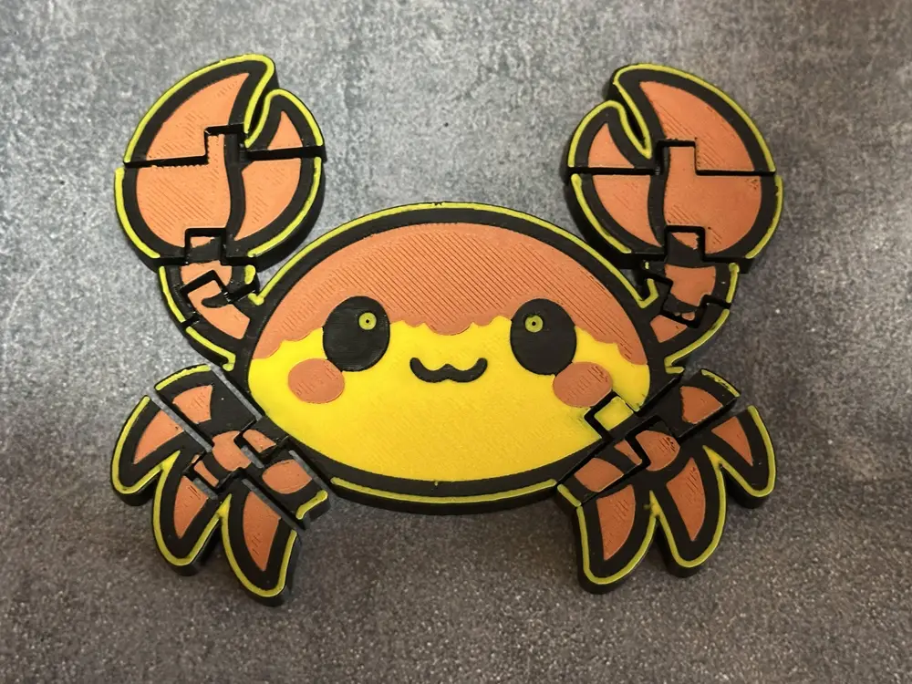 Flexible Crab - Print in Place