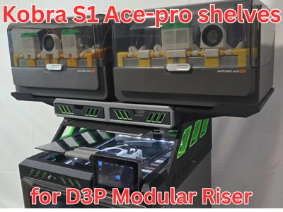 Ace-pro shelf extensions for Kobra S1 D3P riser - MakerOnline 3D Model ...