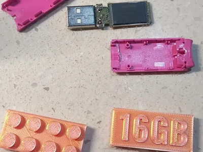 brick USB flash drive cover - MakerOnline 3D Model | 3Drop