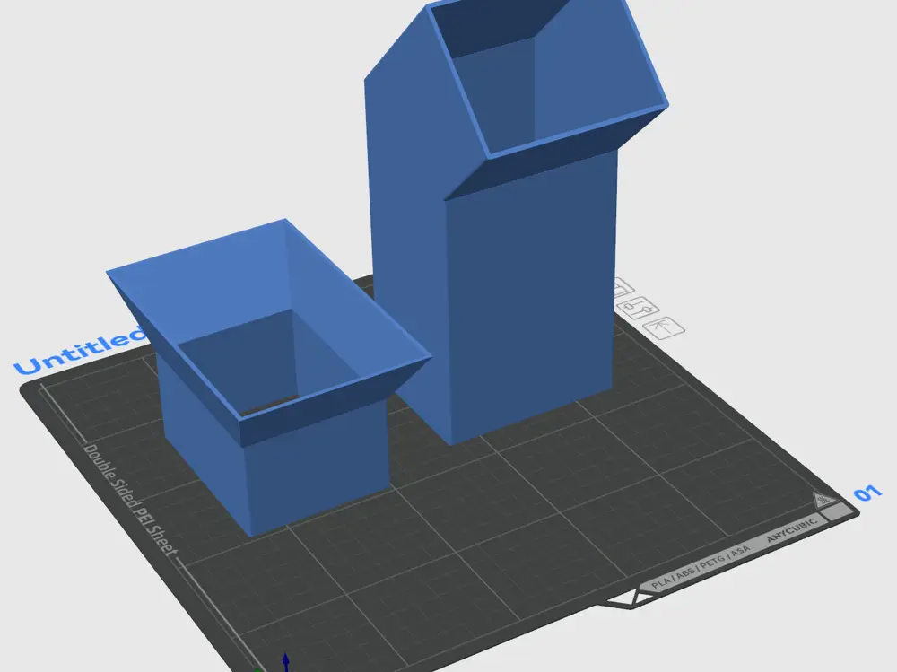 Kobra S1 Waste Basket Catcher Mod to allow dumping directly into large waste basket.