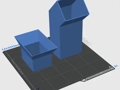 Kobra S1 Waste Basket Catcher Mod to allow dumping directly into large waste basket.