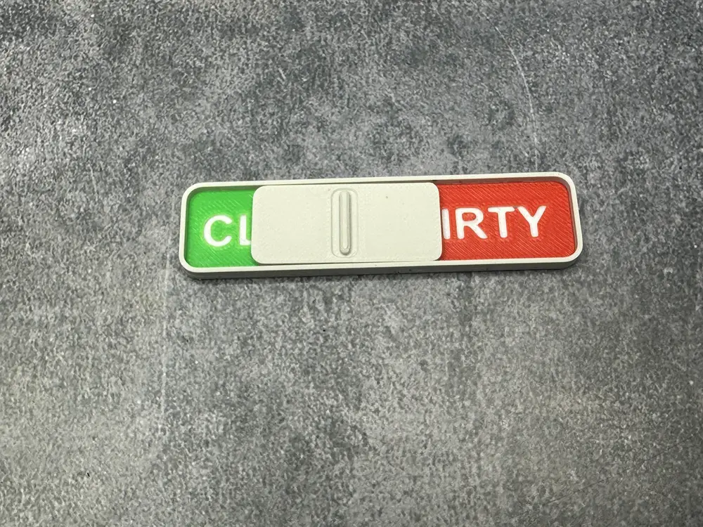 Dishwasher Clean/Dirty Indicator/Slider