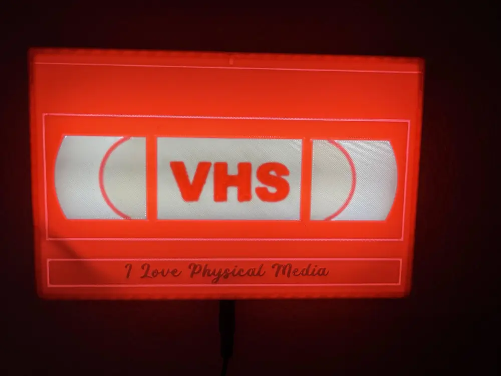 VHS light box