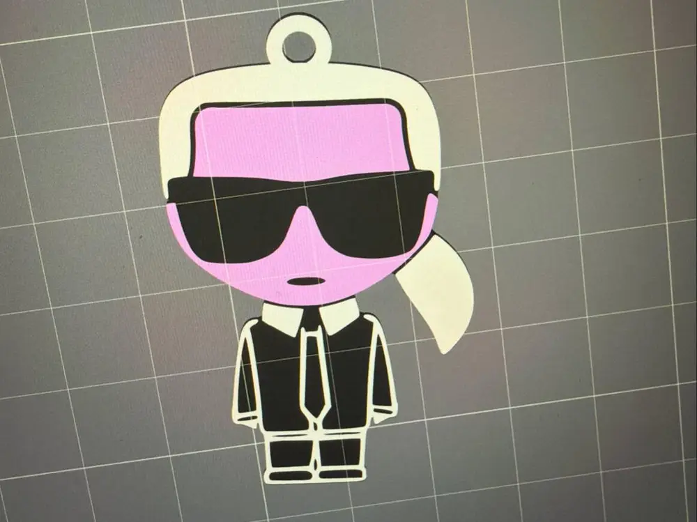 Karl Lagerfel Keyring