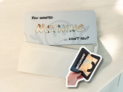greeting card nothing