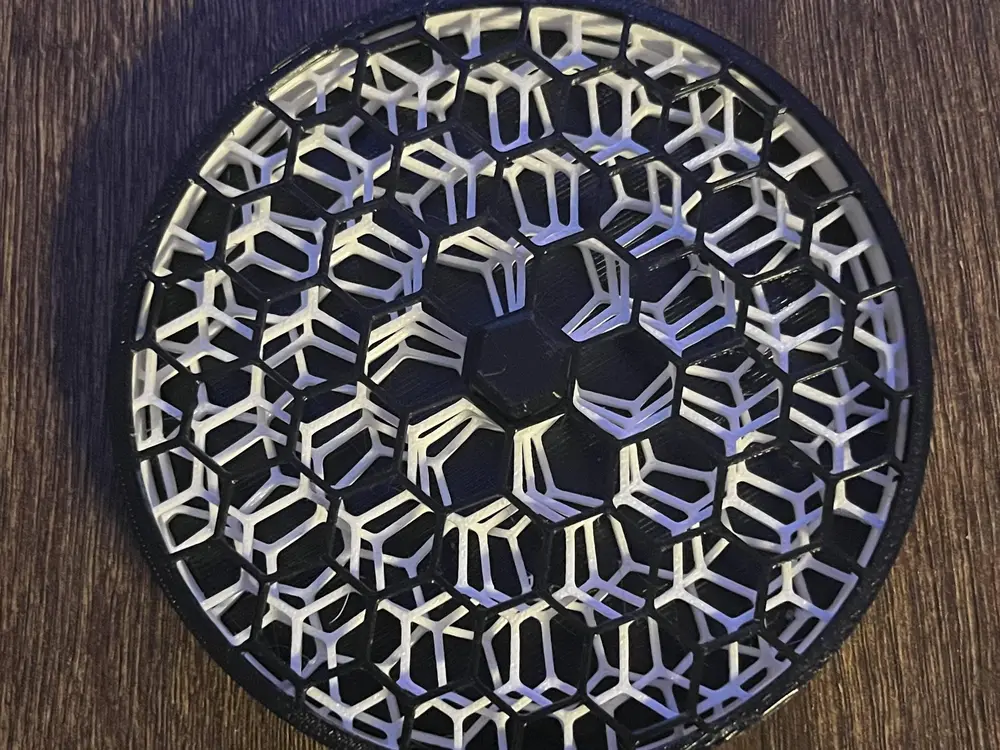 Honeycomb Coasters with Holder – PETG Drink Coaster Set
