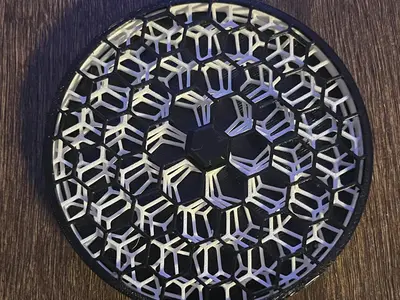 Honeycomb Coasters with Holder – PETG Drink Coaster Set