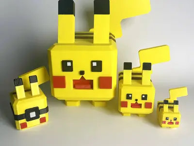 Pikachu Pokemon Multicolor