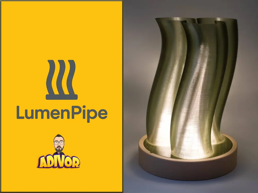 LumenPipe – Modern Tower Table Lamp
