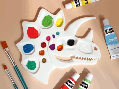 Dino Paint Palette / Jewelry Tray