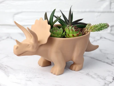 Dino Planter / Bowl - Triceratops