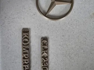 mercedes clk 230 kompressor badges