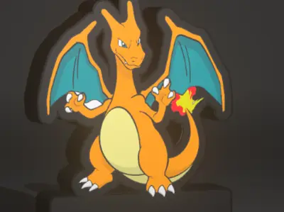 lightbox Charizard customizable name