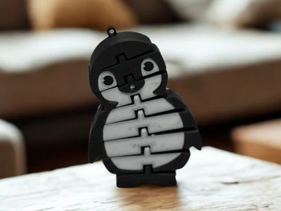ARTICULATED PINGUIN / FLEXI PINGUIN / KEYCHAIN