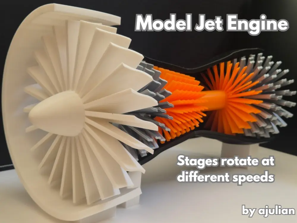 Spinning Jet Engine Model