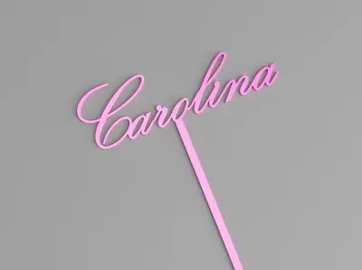 Carolina Cake Topper – Minimalist & Elegant