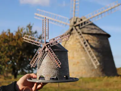 Dutch-style Windmill Bird feeder from Szwarszowice