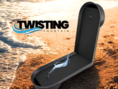 TWISTING FOUNTAIN FIDGET TOY / PRINT IN PLACE / EDUCATION TOY